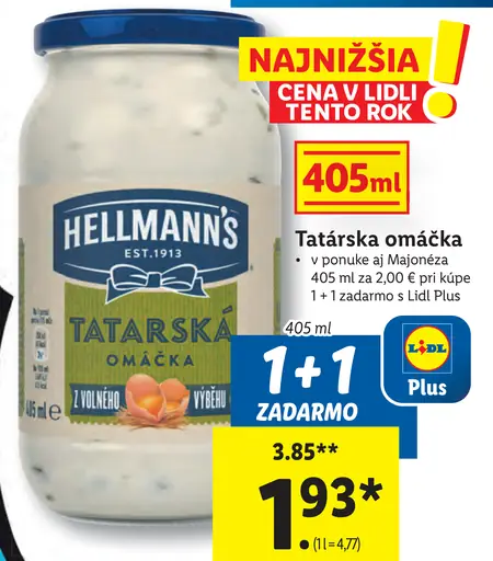 Hellmann's Tatárska omáčka