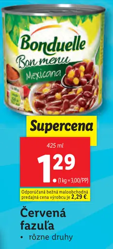 Bonduelle Červená fazuľa Mexicana