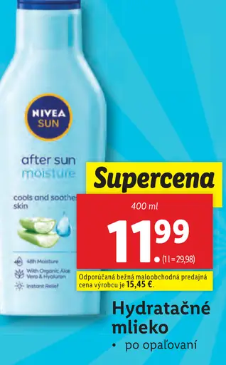 Nivea Sun Hydratačné mlieko po opaľovaní