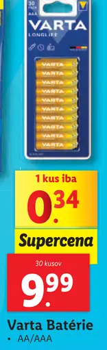 Varta Batérie AA/AAA