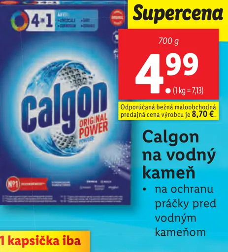 Calgon na vodný kameň