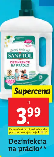 Sanytol dezinfekcia na prádlo