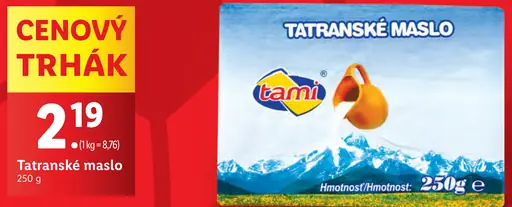 Tami Tatranské maslo