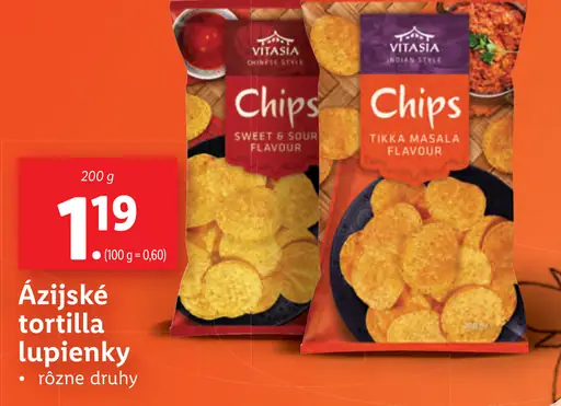 Vitasia Ázijské tortilla lupienky