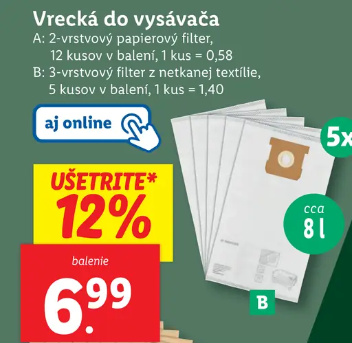 Vrecká do vysávača
