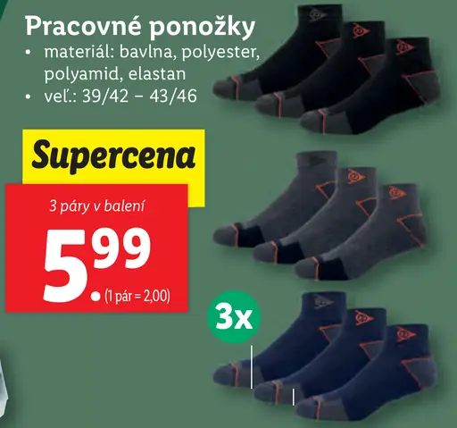Dunlop Pracovné ponožky
