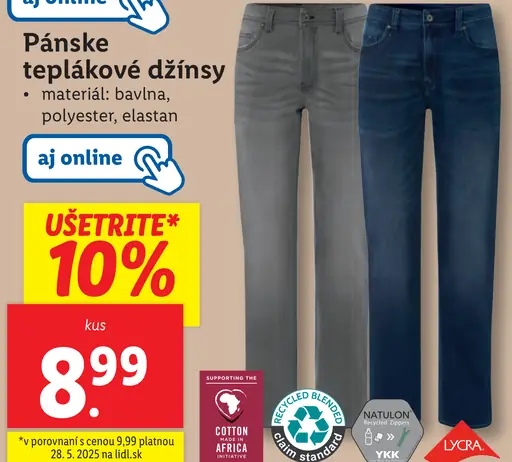 Teplákové džínsy