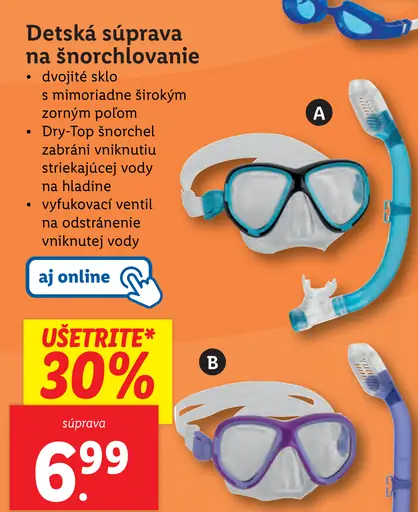 Crivit Detská súprava na šnorchlovanie