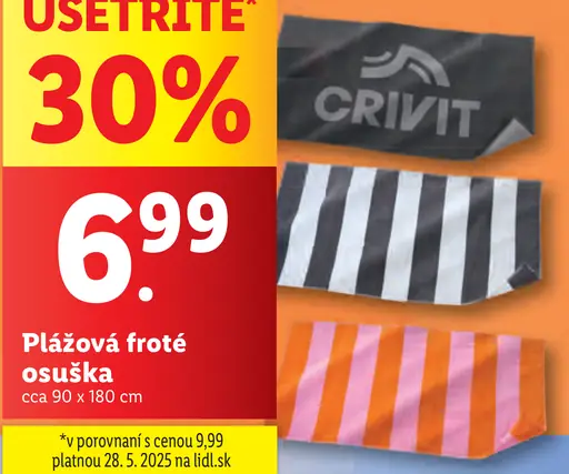 Plážová froté osuška
