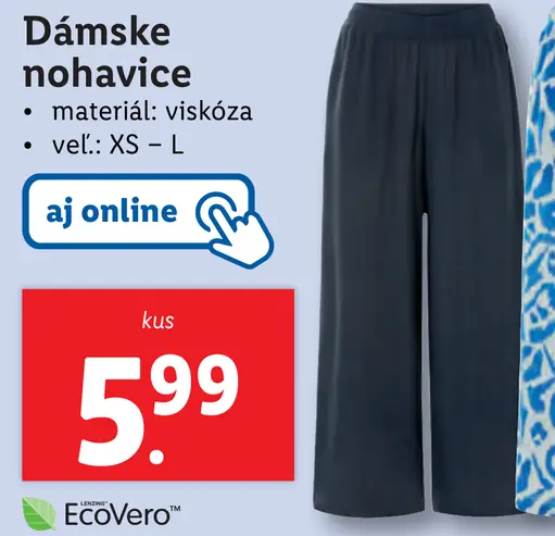 Dámske nohavice