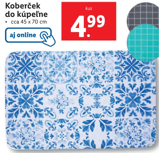 Podložka do kúpeľne