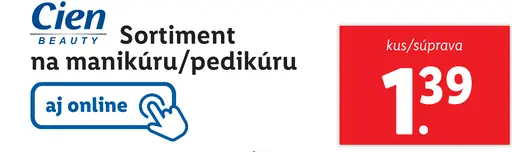 Cien Sortminet na manikúru/pedikúru