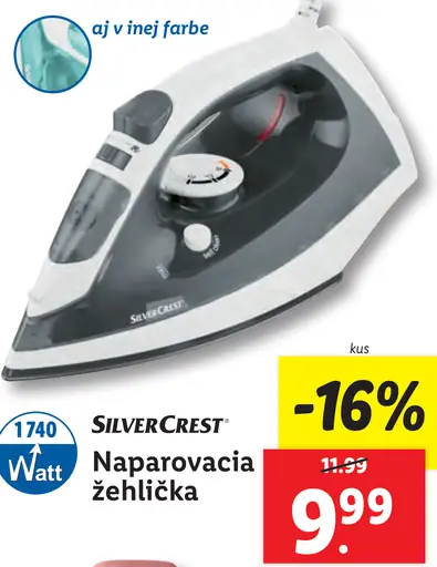 SilverCrest Naparovacia žehlička