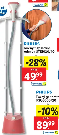 PHILIPS Ručný naparovač odevov STE1020/40