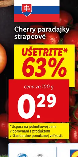 Paradajky cherry strapcové