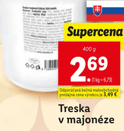 Treska v majonéze