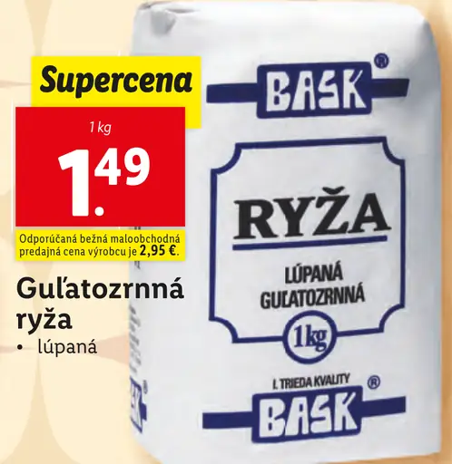 Bask ryža guľatozrnná