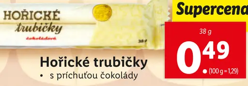 Hořické trubičky s príchuťou čokolády