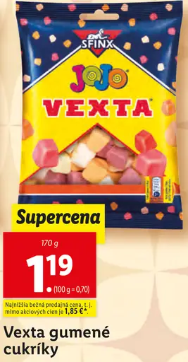 Vexta gumene cukríky