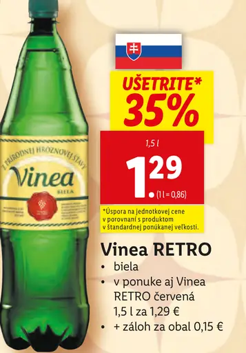 Vinea RETRO biela
