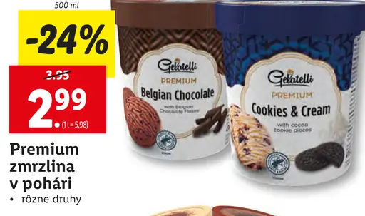 Gelatelli Premium zmrzlinový pohár