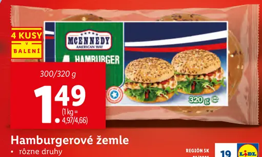 Hamburgerové žemle