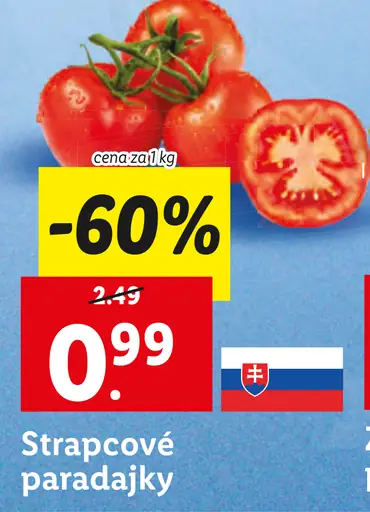 Paradajky strapcové