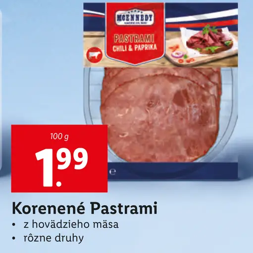McEnnedy Korené Pastrami
