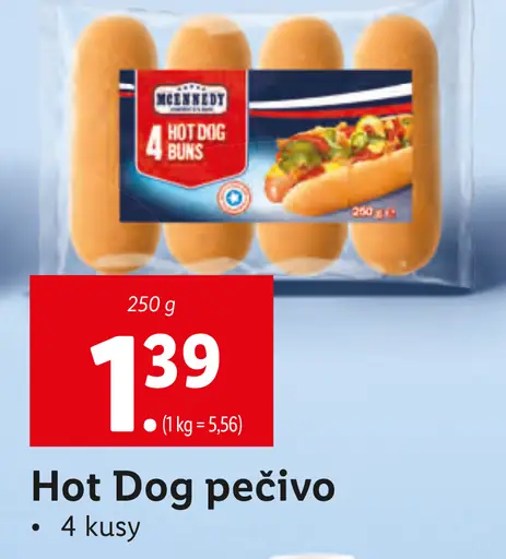 Mcennedy Hot-dog pečivo
