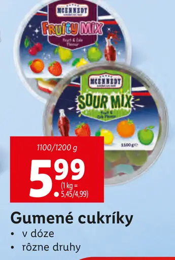 Mcennedy Gumené cukríky