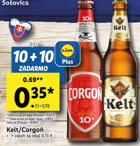 Kelt / Corgoň plechovka