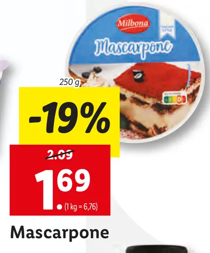 Mascarpone Milbona