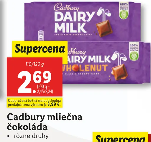 Cadbury čokoláda