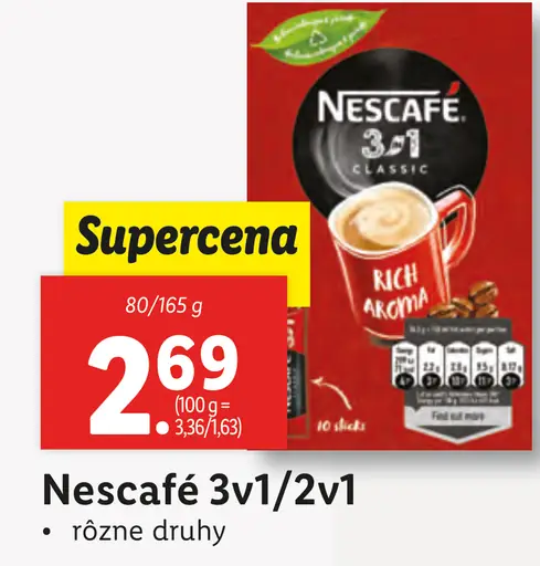 Nescafé 3v1/2v1