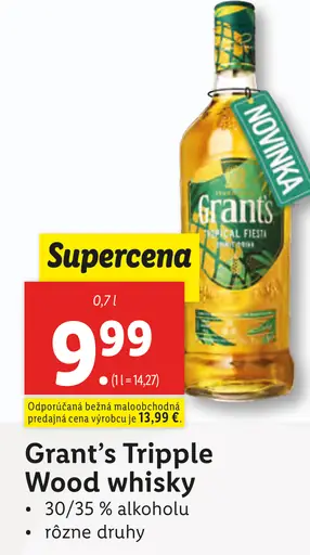 Grant's Tripple Wood whisky