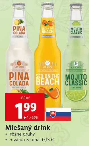 Le Coq Miešaný drink