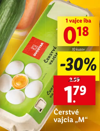 Čerstvé vajcia "M"
