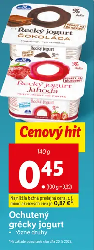 Ochutený grécky jogurt