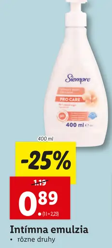 Intímna emulzia