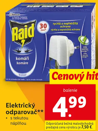 Raid Elektrický odparovač s náplňou