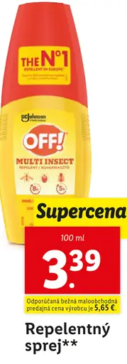 OFF! Repelentný sprej