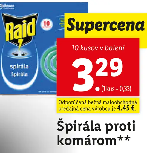 Raid Špirála proti komárom