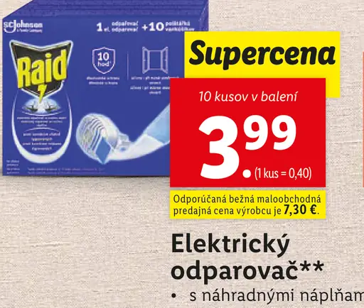 Raid Elektrický odparovač s náplňou