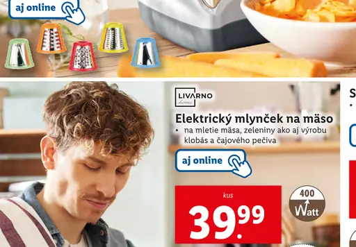 LIVARNO home Elektrický mlynček na mäso
