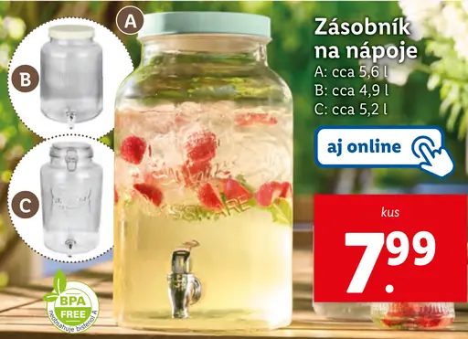 Zásobník na nápoje