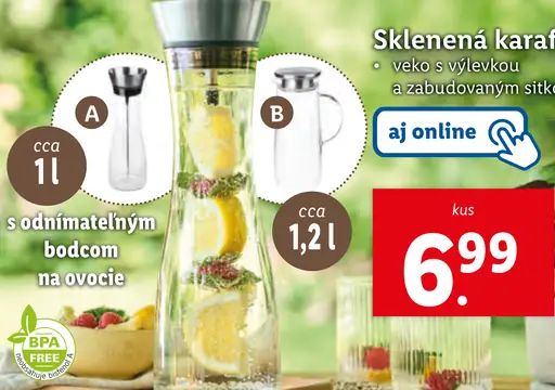 Livarno Home sklenená karafa