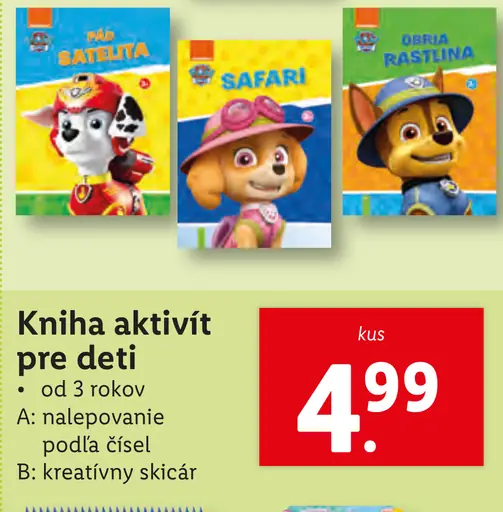 Lidl Kniha aktivít pre deti