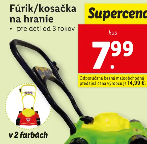 Fúrik/kosačka na hranie