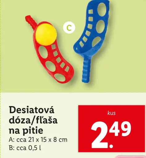 Desiatová dóza/fľaša na pitie
