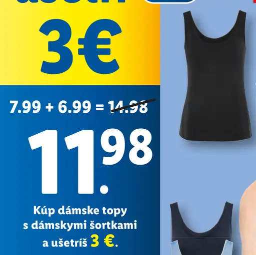 Dámske topy s dámskymi šortkami